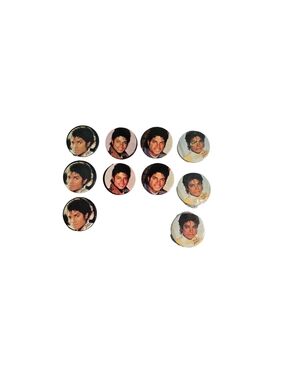 Collectible Round Music Icon Pin Set - Mixed Tones